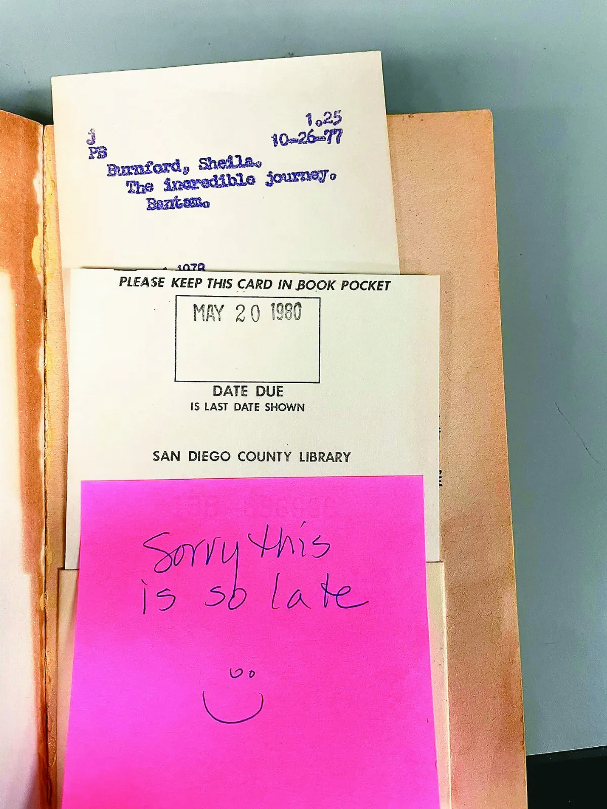 不可思議旅程  逾期46年書重回圖書館