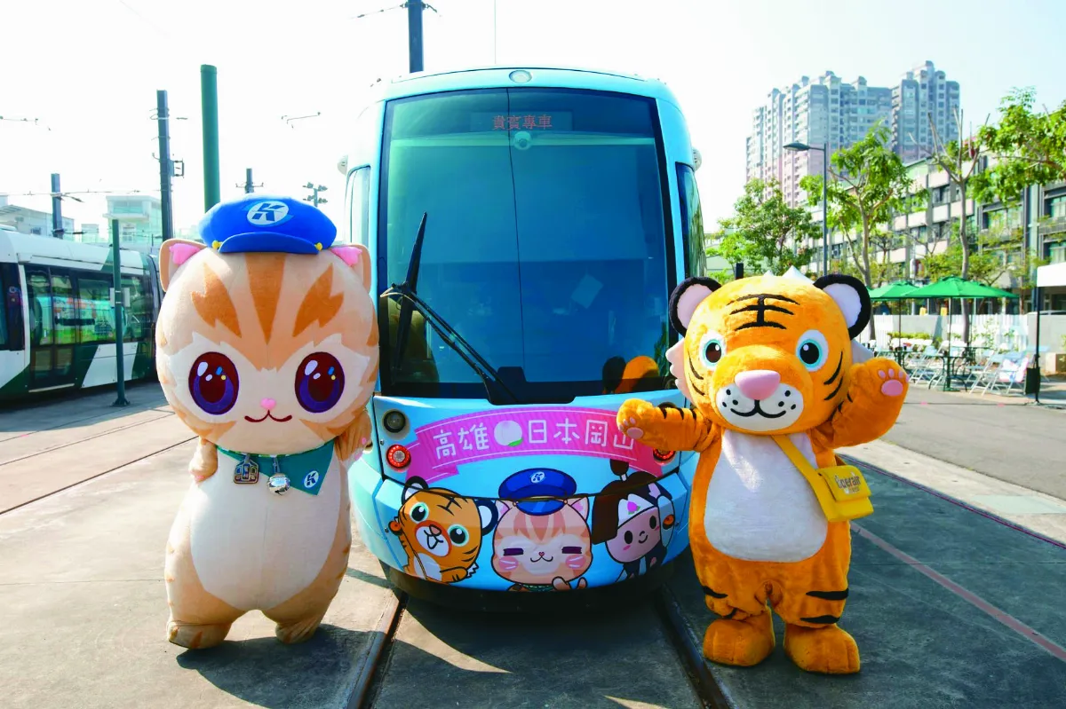 行銷台日旅遊 高捷彩繪輕軌