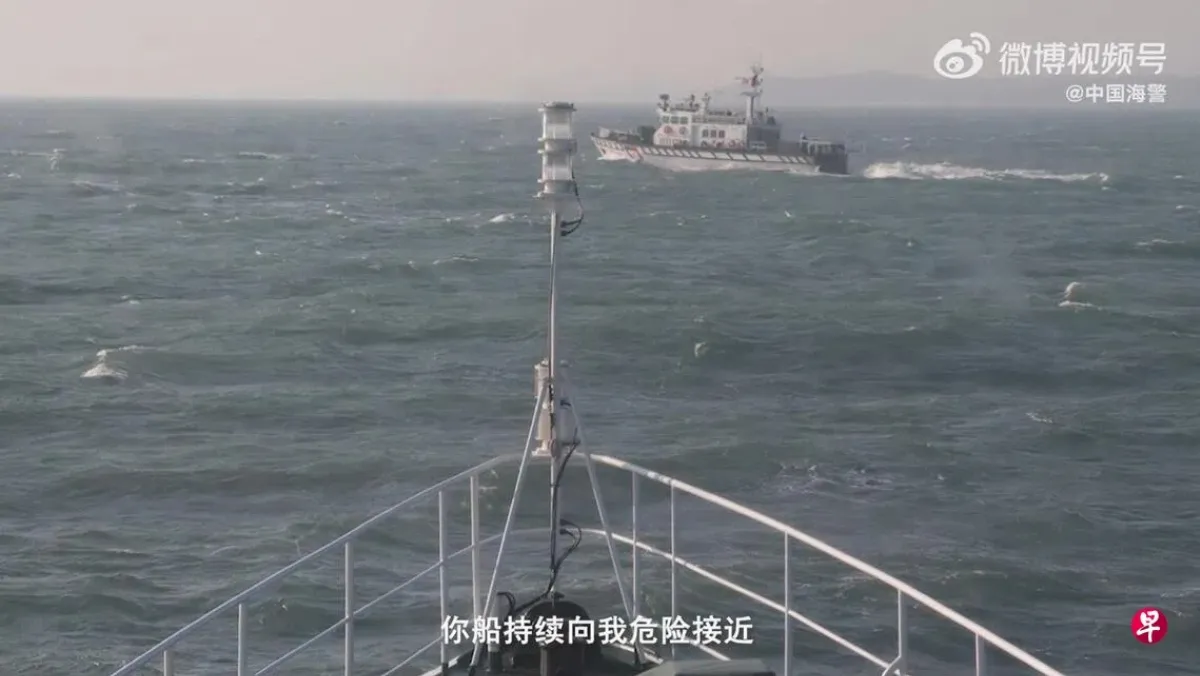 福建海警再到金門海域巡查 警告我巡防艇「危險接近」