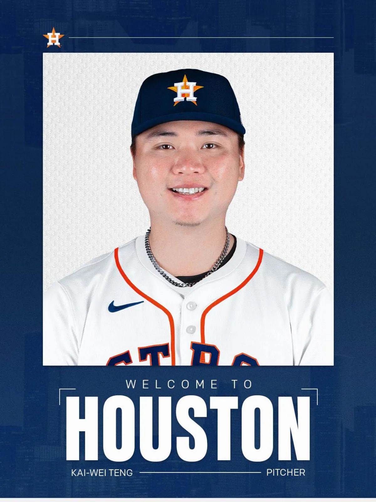 MLB／太空人發Welcome 鄧愷威感謝新舊東家賞識