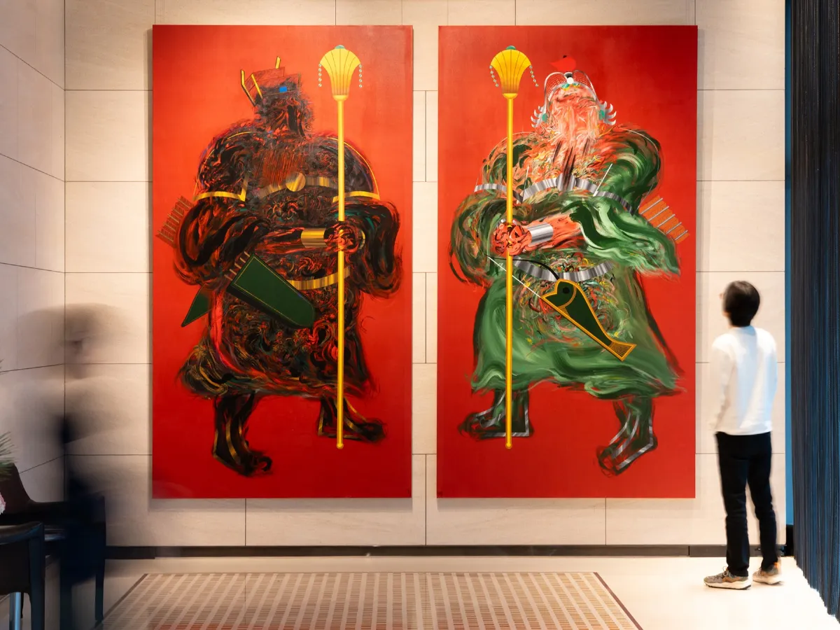 3公尺巨幅《門神》震撼展出 夏陽「神門百顏」個展2/7誠品登場