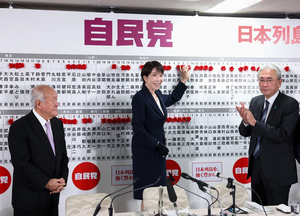 影／高市帶領自民黨贏316席  打破80年日本政壇一盤散沙
