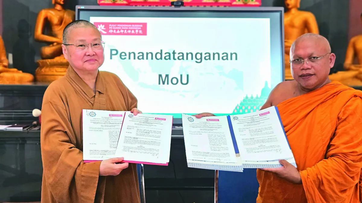 佛光山印尼佛教學院 跨校簽MOU