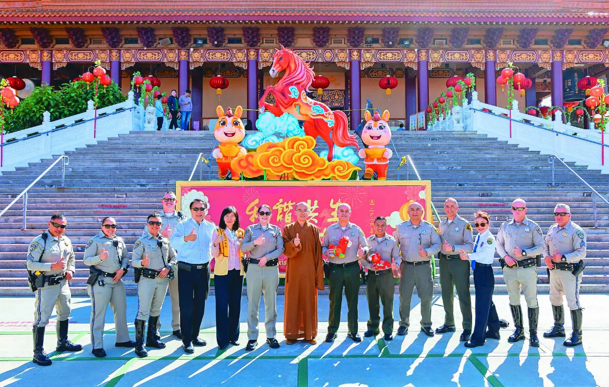 西來寺新春記者會  警民攜手迎馬年