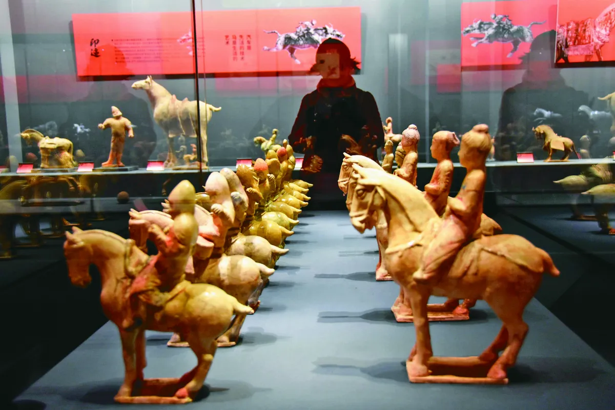 古代陶瓷馬 神態各異