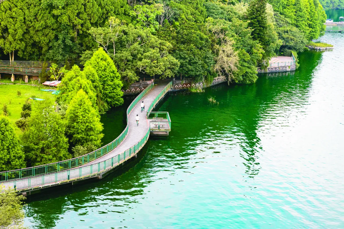 騎單車 賞明潭美景