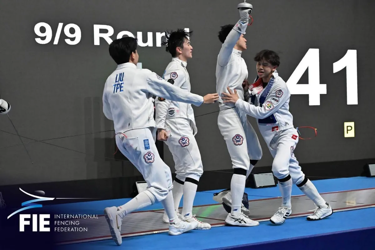 擊劍／銳劍男團締造歷史 亞青帶回隊史首金