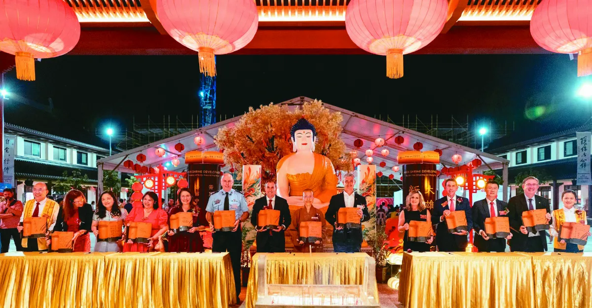 中天寺簽瓦祈願 見證信仰扎根願景