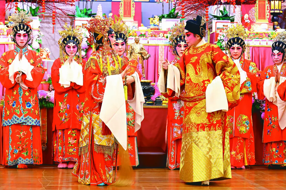 大馬佛光文教中心供佛齋天 融和粵劇獻禮