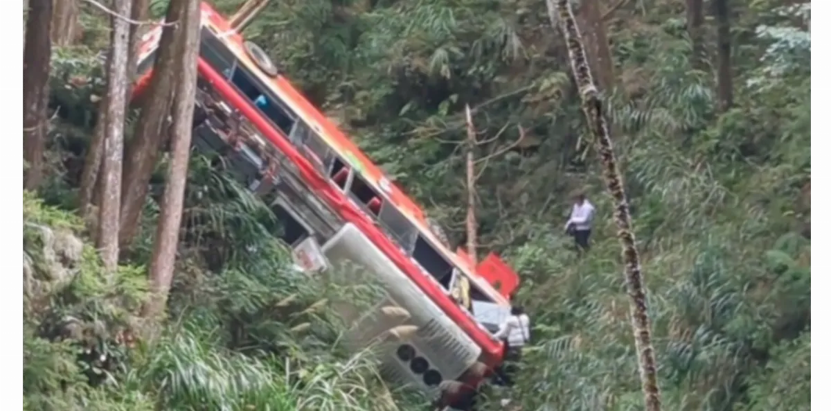杉林溪園區遊園車墜谷 暫全面停駛