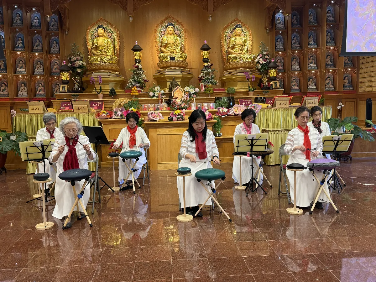 Spreading the Dharma Through Sound, Touching Hearts with Rhythm — Xiangyun Temple’s “Steel Tongue Drum Drum Concert” Makes a Healing Debut