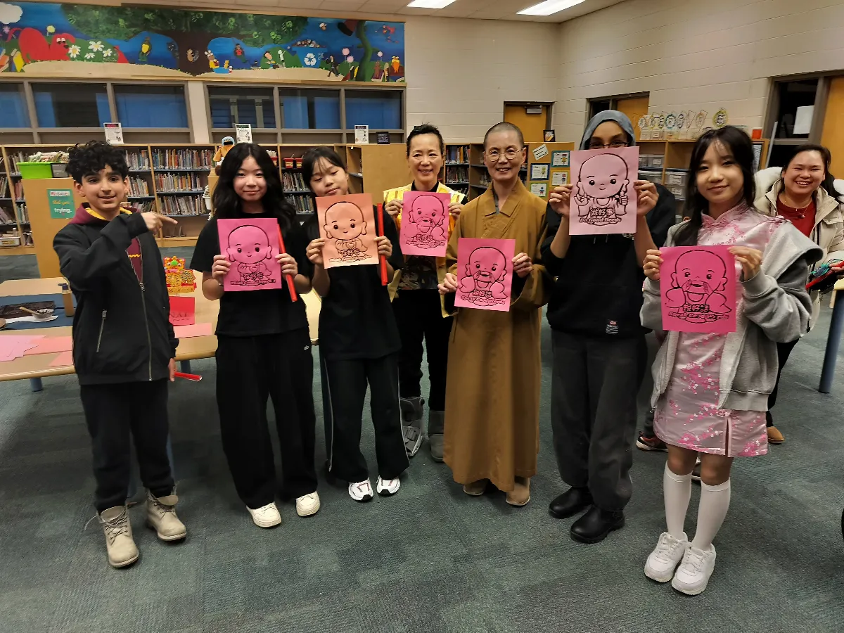 First Outreach to Public School: Fo Guang Shan Toronto Promotes the Three Acts of Goodness Through Culture