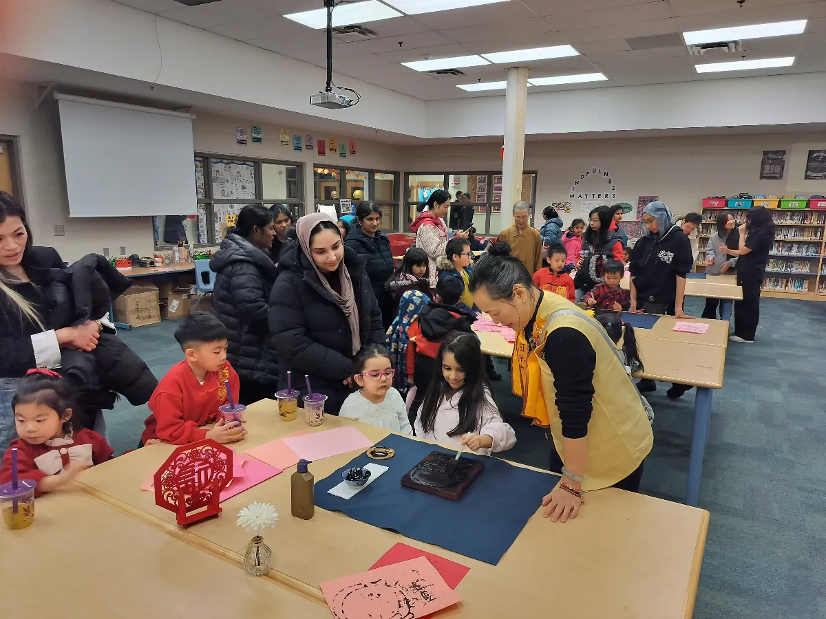 First Outreach to Public School: Fo Guang Shan Toronto Promotes the Three Acts of Goodness Through Culture