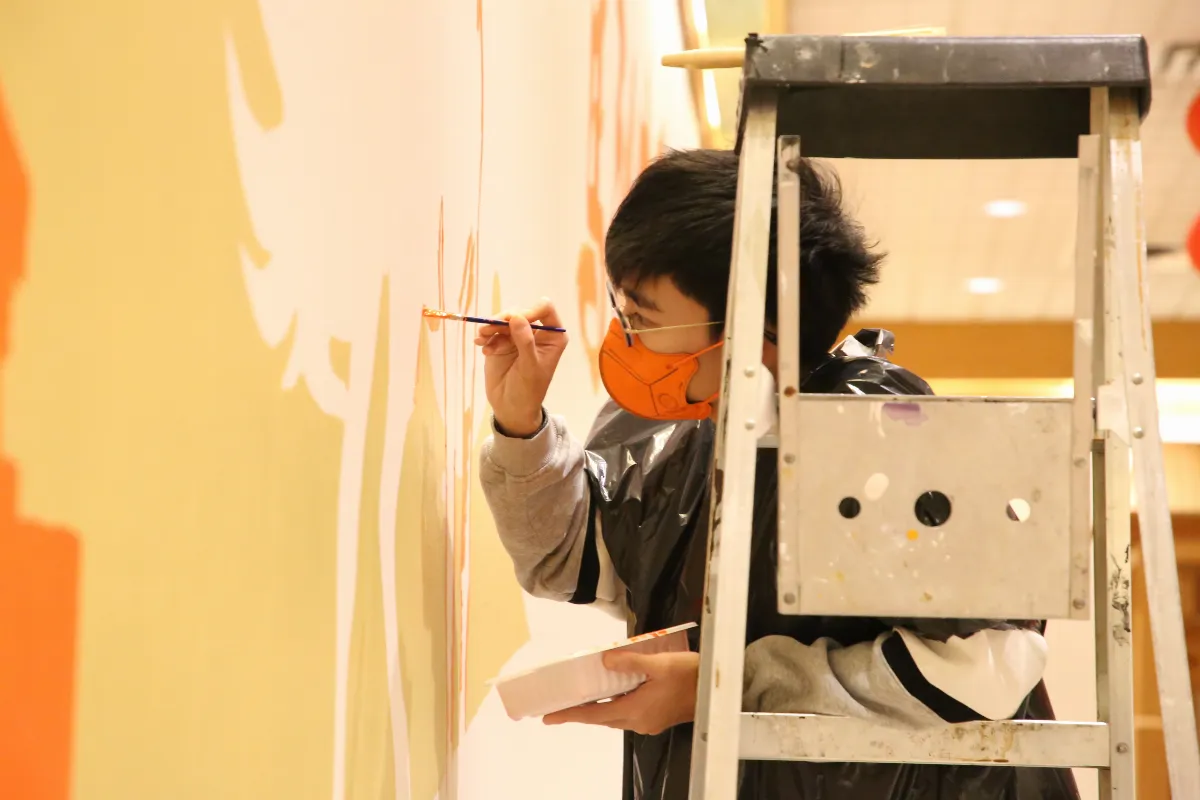 Fo Guang University Interns Turn Temple Wall into Lunar New Year Highlight at Fo Guang Shan Toronto