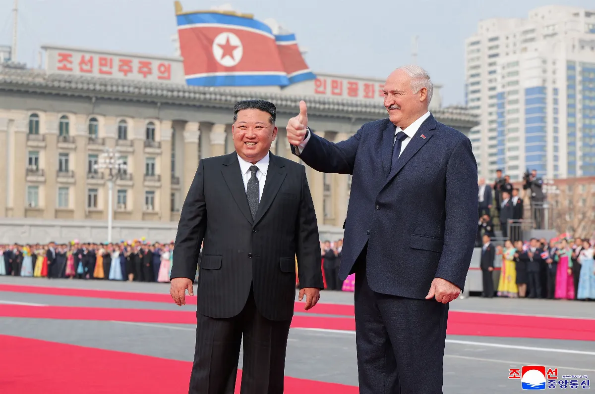 白俄羅斯總統首訪北韓 金正恩親自熱情迎接