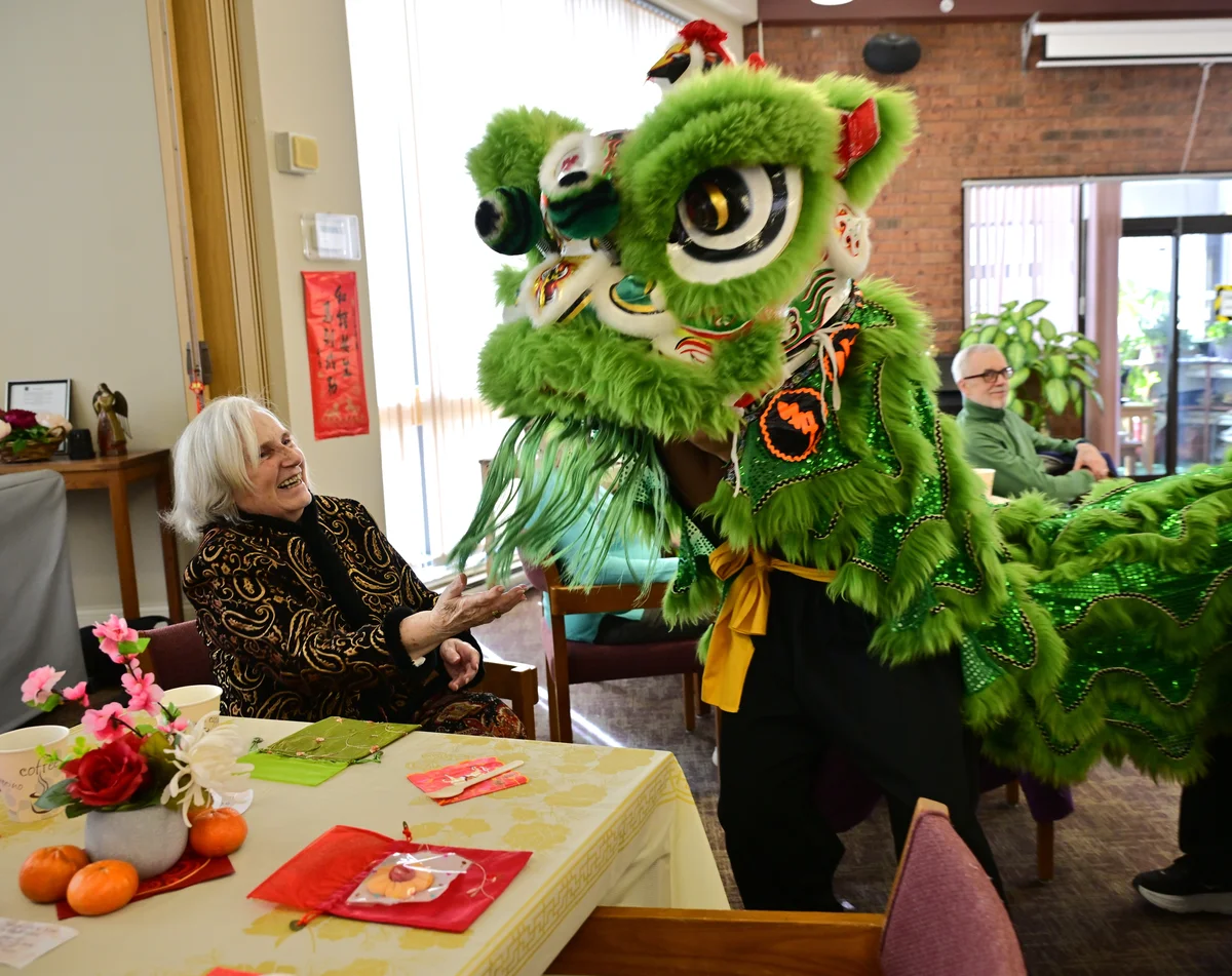 Buddha’s Light Youth Bring Lion Dance and Lunar New Year Cheer to Toronto Seniors
