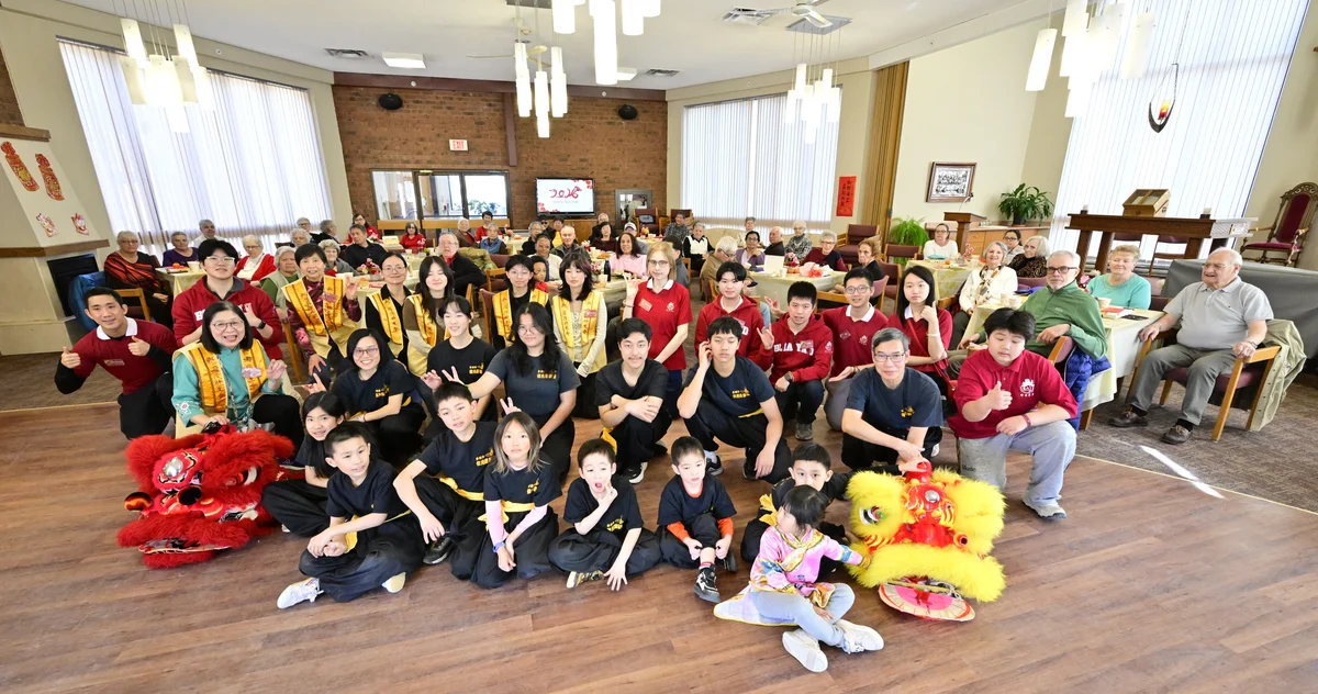 Buddha’s Light Youth Bring Lion Dance and Lunar New Year Cheer to Toronto Seniors
