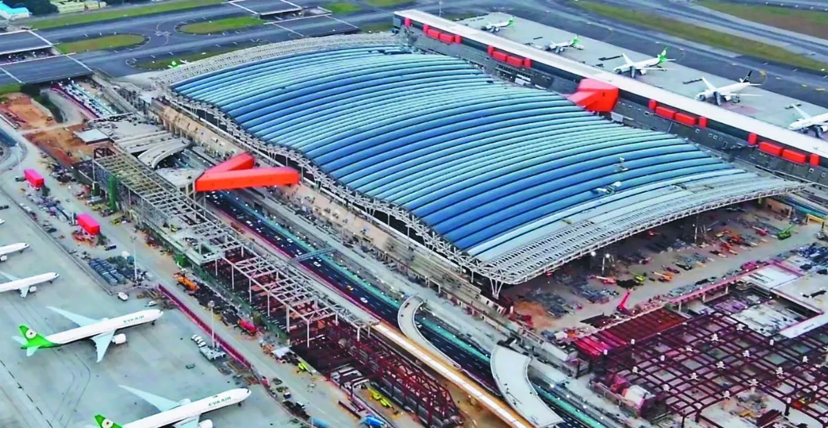 桃機3航廈屋頂 設10公里天溝