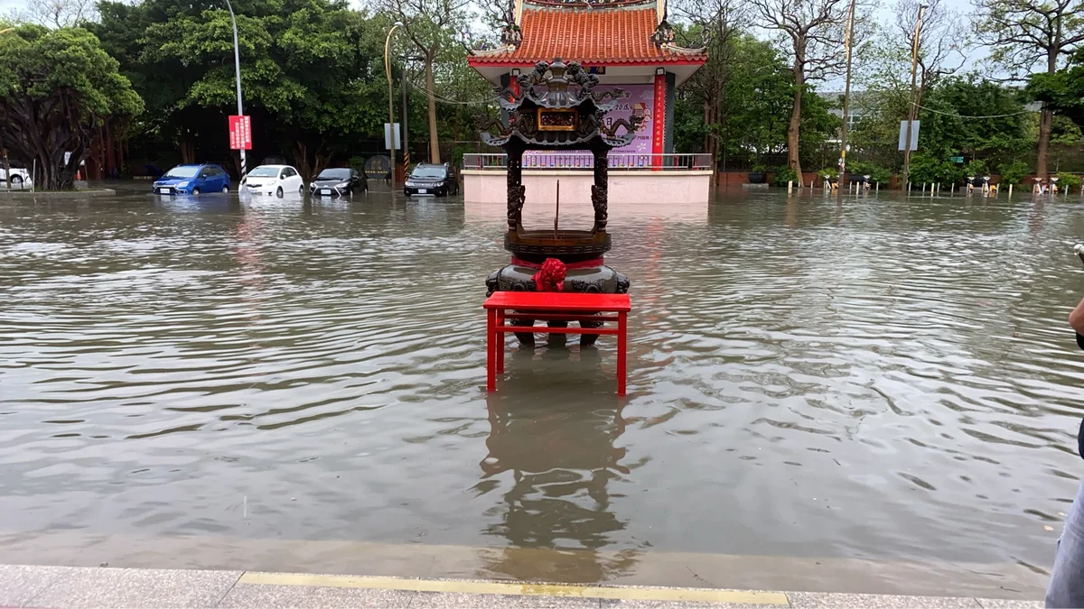 暴雨強襲中部  4縣市列淹水警戒