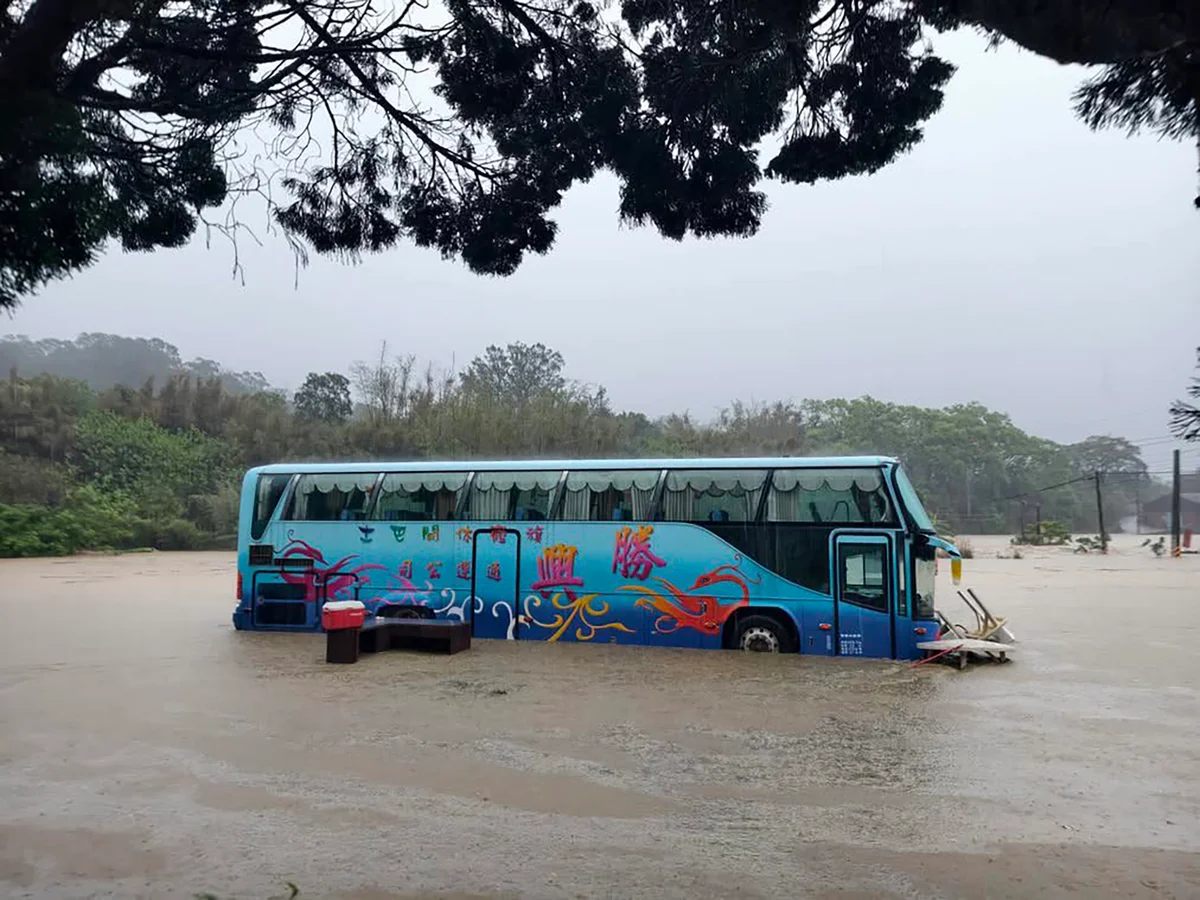 苗栗大雨成災 泰安鄉下午起停班課