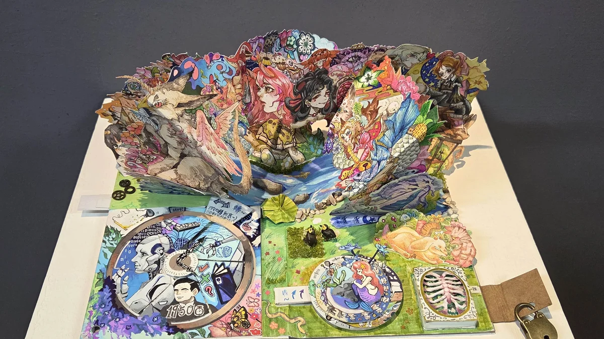 華梵辦高中職插畫A4賽 童話立體書等3作品奪特優