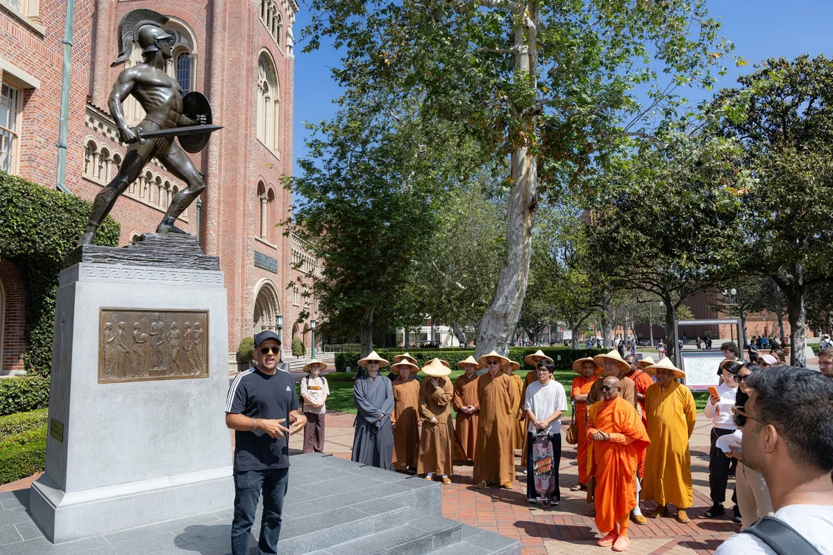Southern California Buddhists Unite for Peace Walk at USC