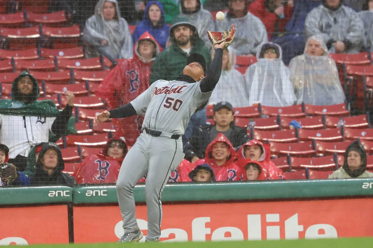 MLB／李灝宇先發三壘首安未開張 老虎雨中打爆紅襪王牌