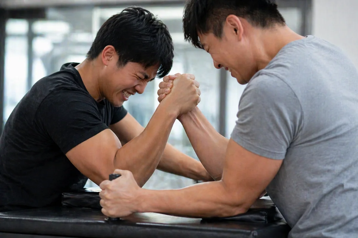 比腕力有風險 男上臂螺旋性骨折