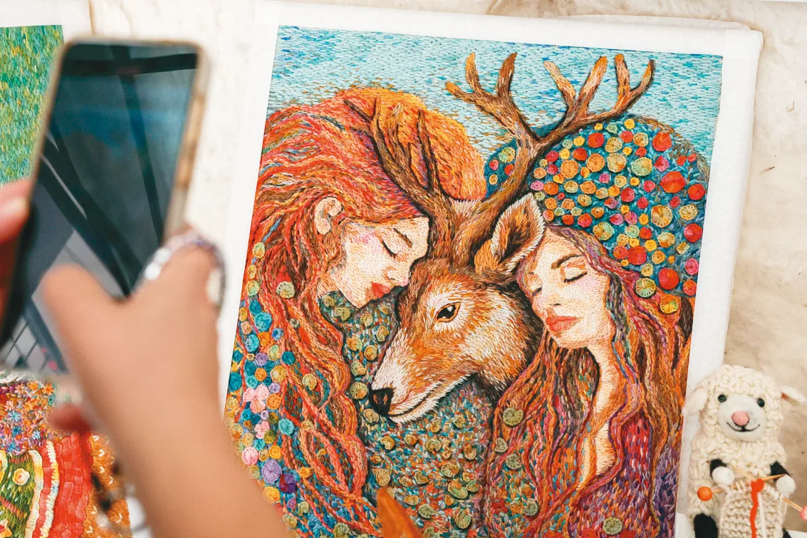 聖地牙哥 羊毛節刺繡