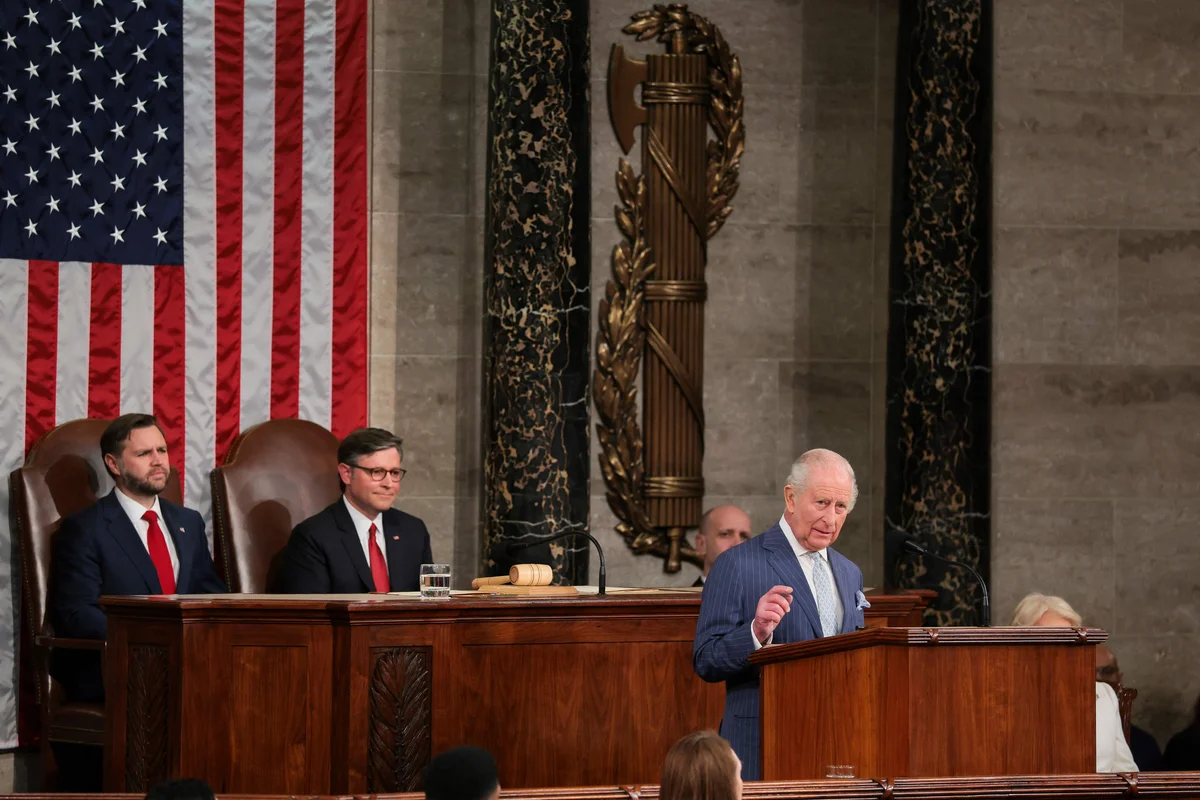 英王赴美國會演說 強調英美聯盟重要、為烏克蘭發聲